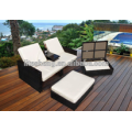 Poly Rattan Furniture Chaise Lounge Outdoor Rattan Furniture